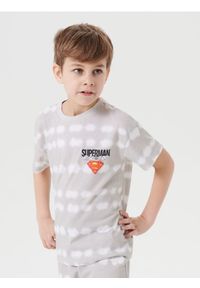 Sinsay - Koszulka tie-dye Superman - kremowy. Kolor: kremowy. Wzór: motyw z bajki