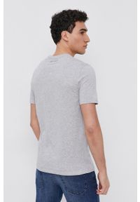 Armani Exchange T-shirt bawełniany 8NZTCK.Z8H4Z.NOS kolor szary z nadrukiem. Kolor: szary. Materiał: bawełna. Wzór: nadruk #4
