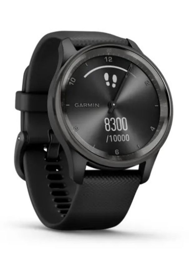 GARMIN - Garmin vivomove Trend (grafitowa ramka / czarna koperta / czarny pasek). Rodzaj zegarka: analogowe. Kolor: szary, czarny, wielokolorowy. Styl: młodzieżowy, retro, klasyczny