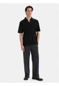 Hugo - HUGO Polo Dalibo 50556724 Czarny Relaxed Fit. Typ kołnierza: polo. Kolor: czarny. Materiał: bawełna #2