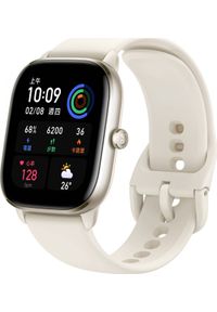AMAZFIT - Smartwatch Amazfit GTS 4 Mini Biały (W2176OV8N). Rodzaj zegarka: smartwatch. Kolor: biały