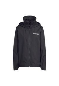 Adidas - Kurtka Multi Essentials 2L Rain. Kolor: czarny. Technologia: ClimaProof (Adidas). Sport: turystyka piesza