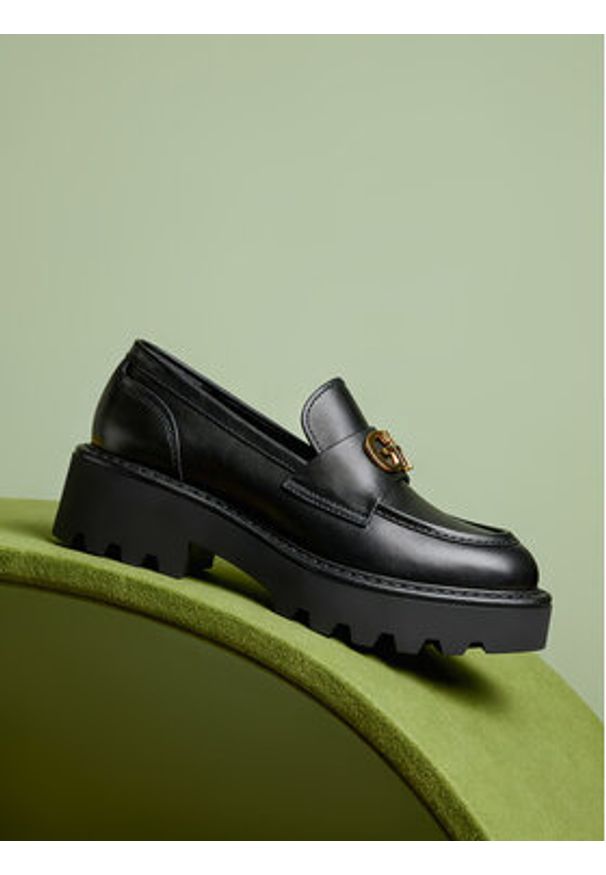 Gino Rossi Loafersy EO-ROYA-8103-25 Czarny. Kolor: czarny. Materiał: skóra