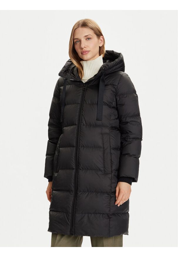 Marc O'Polo Kurtka puchowa 509 0329 71095 Czarny Regular Fit. Typ kołnierza: polo. Kolor: czarny. Materiał: syntetyk. Sezon: zima