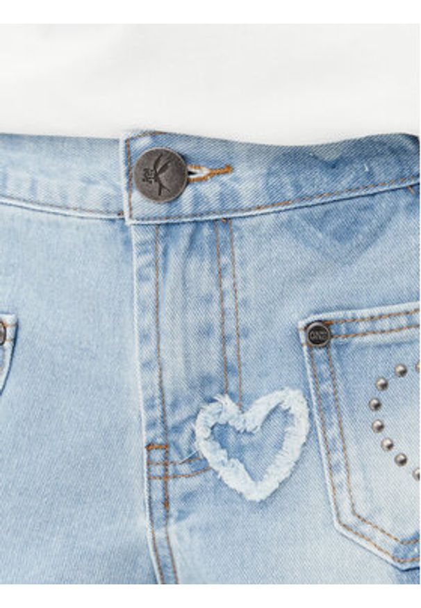 One Teaspoon Szorty jeansowe Retro Dukes 26849 Niebieski Relaxed Fit. Kolor: niebieski. Materiał: bawełna. Styl: retro