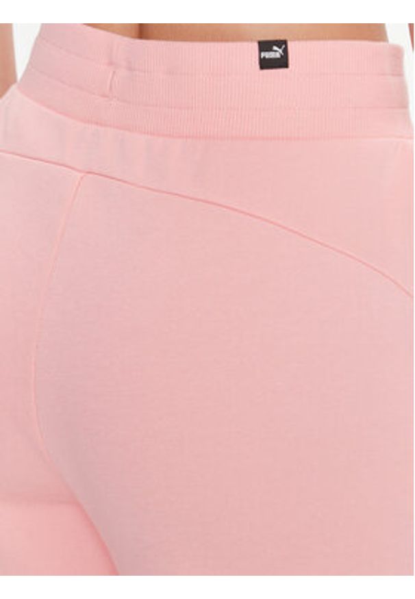 Puma Spodnie dresowe Ess+ Embroidery 670007 Różowy Regular Fit. Kolor: różowy. Materiał: bawełna, syntetyk