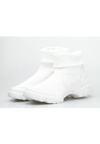 Inna - Sneakersy ze skarpetką białe. Okazja: na imprezę, na spacer. Kolor: biały. Sezon: wiosna. Sport: turystyka piesza #6