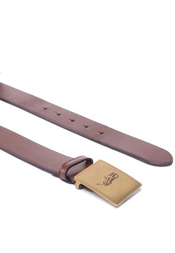 Polo Ralph Lauren Pasek Męski 36Mm Pp Plaque Belt 405691693002 Brązowy. Kolor: brązowy. Materiał: skóra