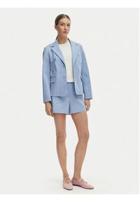 TOMMY HILFIGER - Tommy Hilfiger Szorty materiałowe WW0WW49592 Niebieski Regular Fit. Kolor: niebieski. Materiał: bawełna #5