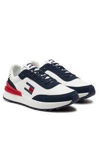 Tommy Jeans Sneakersy Tjm Technical Runner EM0EM01265 Granatowy. Kolor: niebieski. Materiał: materiał