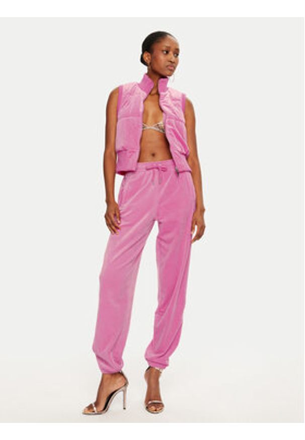 Juicy Couture Spodnie dresowe Lilian JCWB121093 Różowy Regular Fit. Kolor: różowy. Materiał: syntetyk