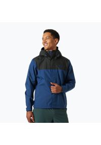 Kurtka przeciwdeszczowa męska Helly Hansen Sirdal Protection. Kolor: niebieski, wielokolorowy, czarny. Sport: turystyka piesza #1
