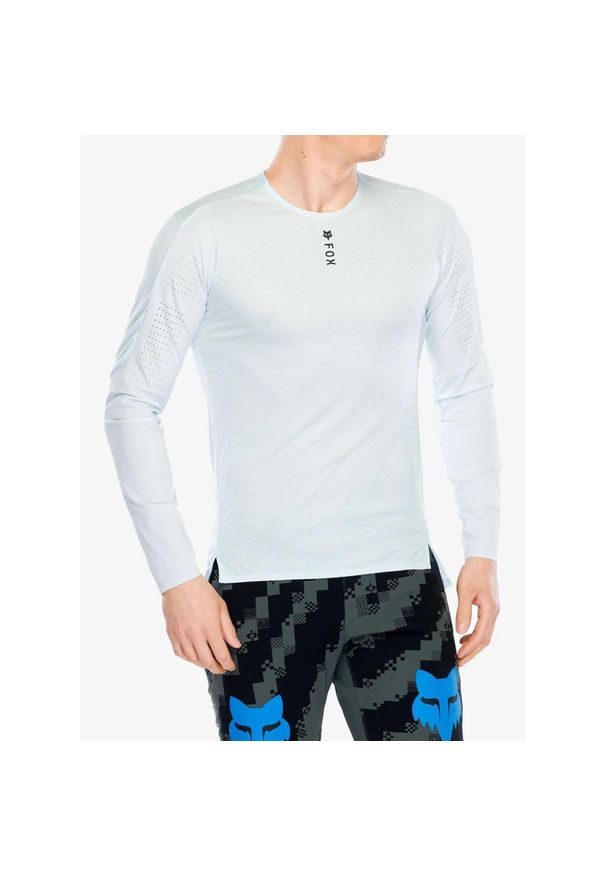 FOX - Bluza rowerowa męska Fox Flexair Pro LS Jersey. Kolor: niebieski. Materiał: jersey. Sport: kolarstwo