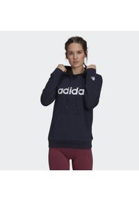 Adidas - Bluza damska adidas Essentials Hoodie. Kolor: biały, niebieski, wielokolorowy