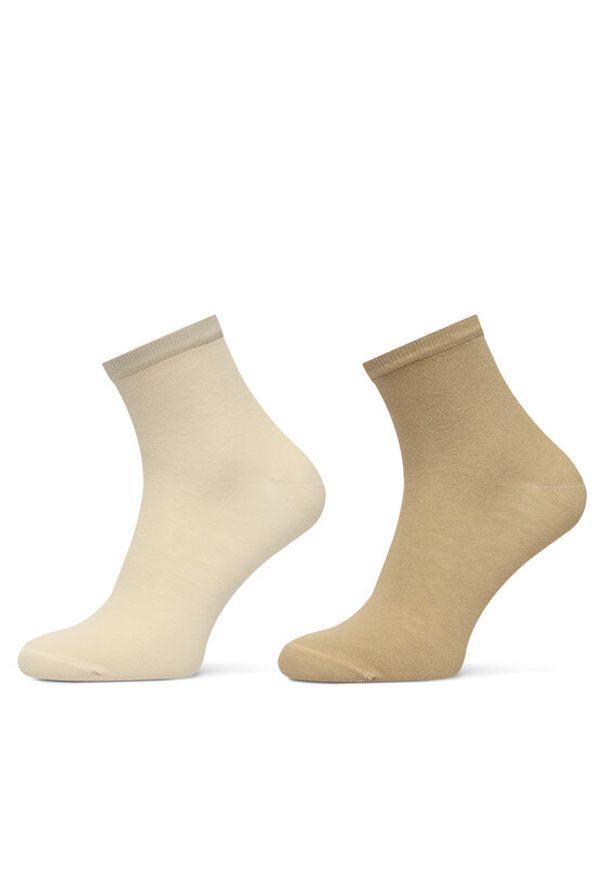 TOMMY HILFIGER - Tommy Hilfiger Skarpety krótkie 373001001 Beżowy. Kolor: beżowy. Materiał: bawełna