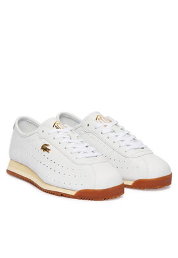 Lacoste Sneakersy Club-Low 51SFA0177 Biały. Kolor: biały. Materiał: skóra