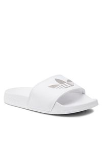 Adidas - adidas Klapki adilette Lite W GZ6197 Biały. Kolor: biały. Materiał: skóra #5