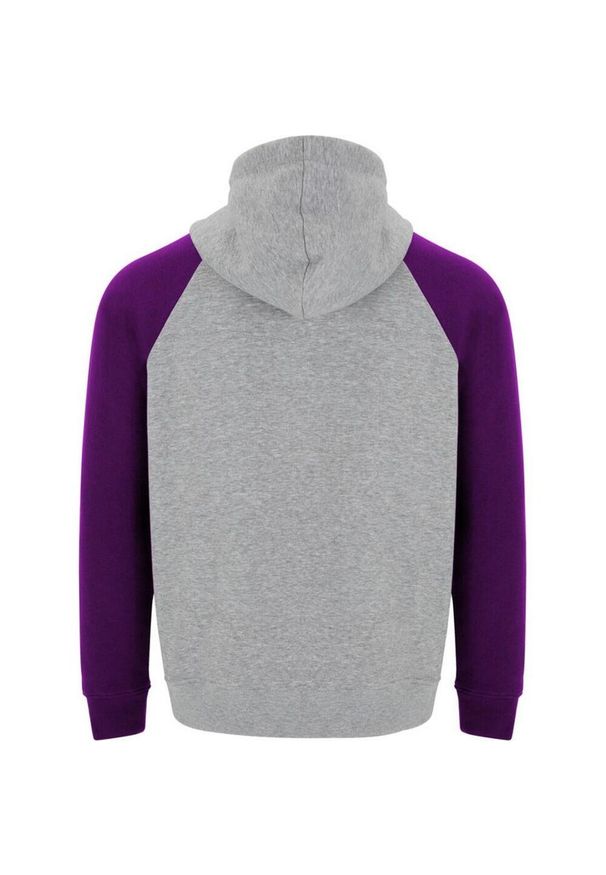ROLY - Dwukolorowa Bluza Z Kapturem Badet Dla Dorosłych Unisex. Typ kołnierza: kaptur. Kolor: fioletowy, szary, wielokolorowy
