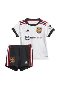 Adidas - Manchester United 22/23 Away Baby Kit. Kolor: wielokolorowy, czarny, biały. Materiał: materiał