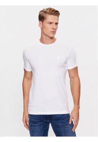 Trussardi Jeans - Trussardi T-Shirt 52T00767 Biały Regular Fit. Kolor: biały. Materiał: bawełna