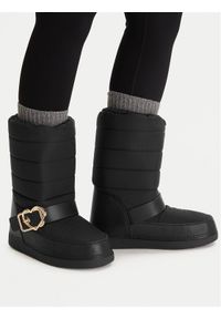 Love Moschino - LOVE MOSCHINO Śniegowce JA24442G0NISK00B Czarny. Kolor: czarny. Materiał: materiał #1