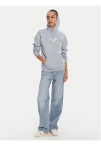 Roxy Bluza ERJFT05028 Błękitny Regular Fit. Kolor: niebieski. Materiał: bawełna #2