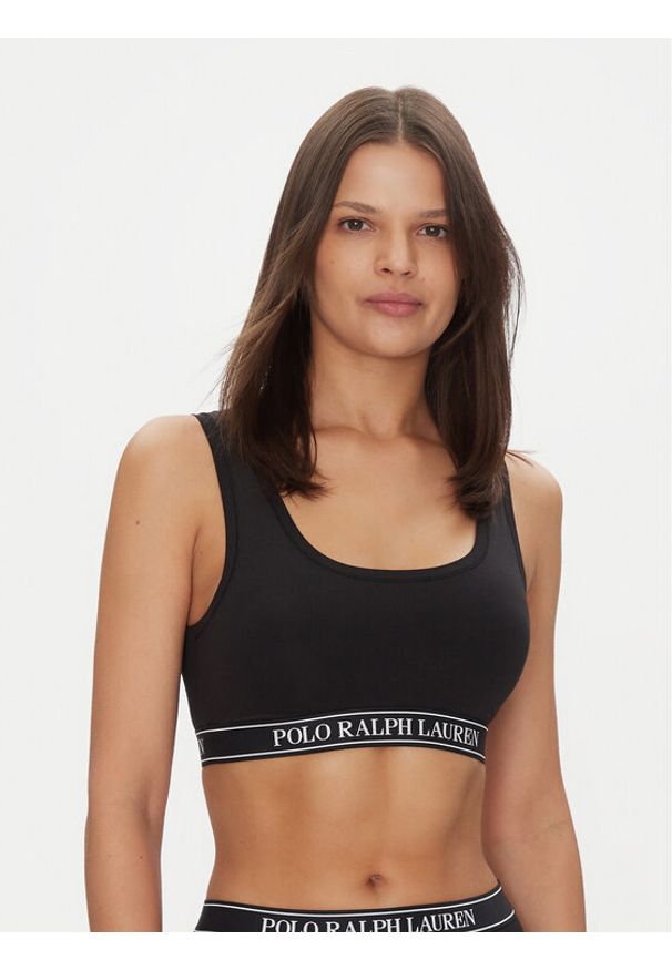 Polo Ralph Lauren Biustonosz top 4P0479 Czarny. Kolor: czarny. Materiał: syntetyk, bawełna