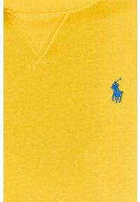 Polo Ralph Lauren - Bluza. Typ kołnierza: polo. Kolor: żółty. Materiał: dzianina. Długość rękawa: długi rękaw. Długość: długie. Wzór: gładki #3
