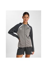 Damska bluza z kapturem na zamek Hummel Lead 2.0. Typ kołnierza: kaptur. Kolor: czarny, szary, wielokolorowy. Materiał: dresówka #1