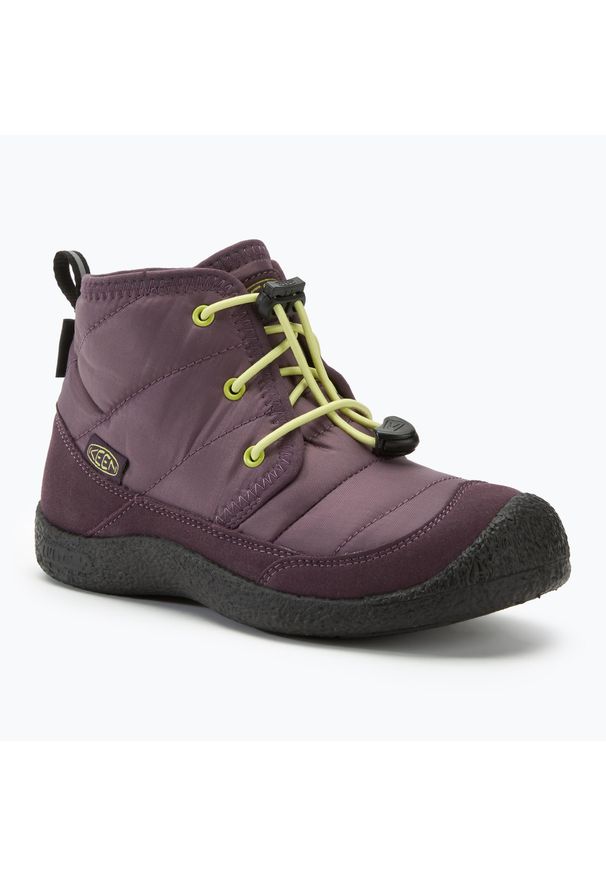 keen - Buty juniorskie KEEN Howser II Chukka WP. Kolor: fioletowy. Styl: sportowy. Sport: turystyka piesza