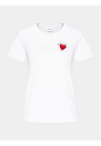 Marella T-Shirt Branca 2413971034 Biały Regular Fit. Kolor: biały. Materiał: bawełna