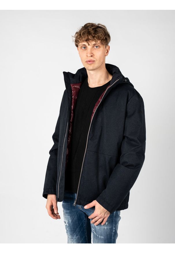 Geox Kurtka "Kaven" | M2628N T2938 | Mężczyzna | Granatowy. Okazja: na co dzień. Kolor: niebieski. Materiał: poliester. Styl: elegancki, casual