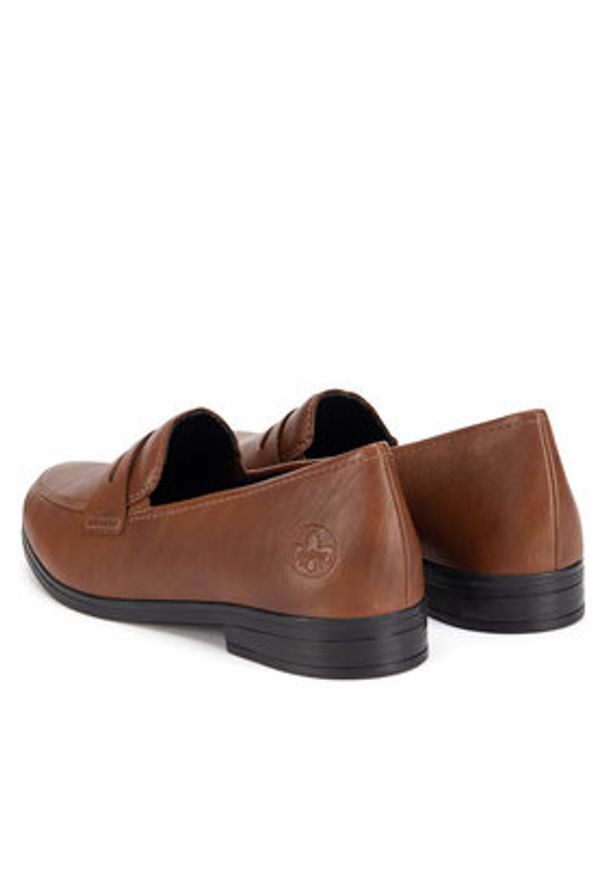 Rieker Lordsy 46260-22 Brązowy. Kolor: brązowy. Materiał: skóra