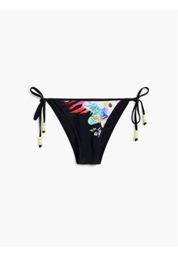 Desigual Dół od bikini Daikiri 26SWMK21 Czarny. Kolor: czarny. Materiał: syntetyk