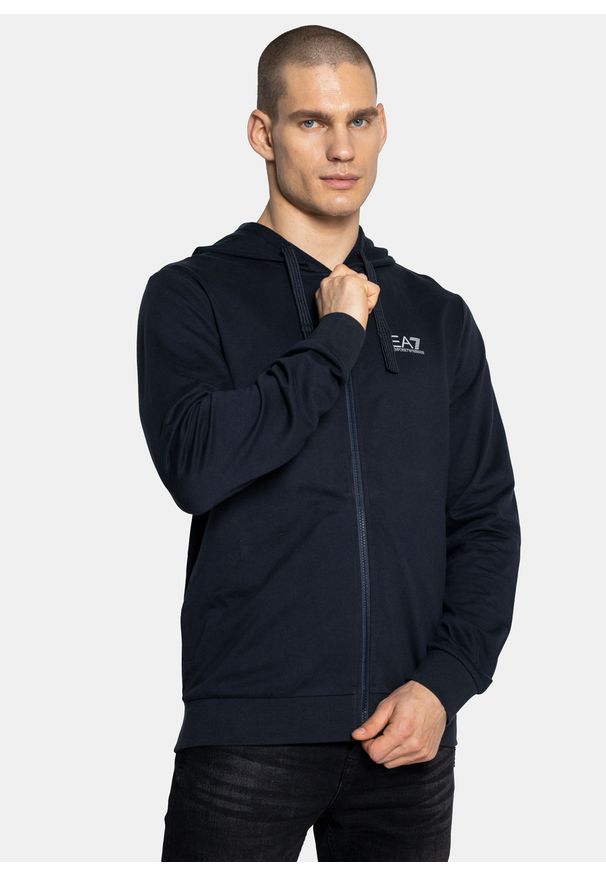 Bluza męska EA7 Emporio Armani (8NPM03 PJ05Z 0578). Kolor: niebieski. Styl: sportowy