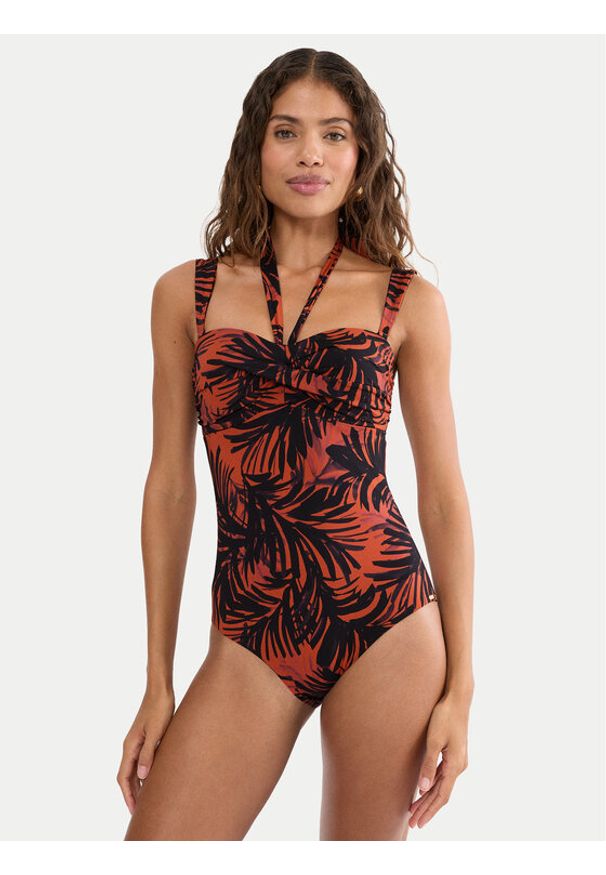 Triumph Strój kąpielowy Summer Palm 10226609 Brązowy. Kolor: brązowy. Materiał: syntetyk