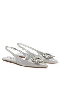 Steve Madden Sandały Calista SM11003625 Srebrny. Kolor: srebrny. Materiał: materiał