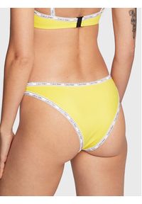 Calvin Klein Swimwear Dół od bikini KW0KW01952 Żółty. Kolor: żółty. Materiał: syntetyk