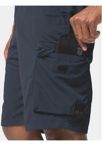 Jack Wolfskin Szorty materiałowe Kalahari 1508381 Granatowy Regular Fit. Kolor: niebieski. Materiał: syntetyk #4