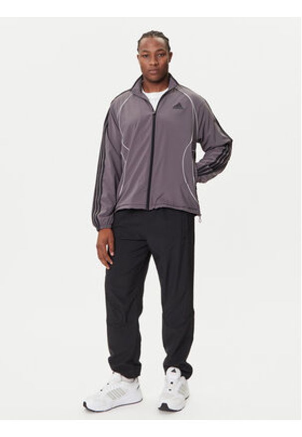 Adidas - adidas Bluza Teamgeist adicolor JW5865 Szary Loose Fit. Kolor: szary. Materiał: syntetyk