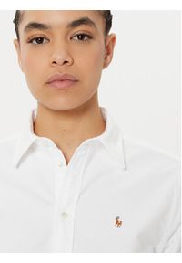 Polo Ralph Lauren Koszula 211970736001 Biały Relaxed Fit. Typ kołnierza: polo. Kolor: biały. Materiał: bawełna #5