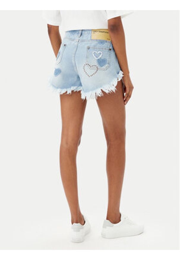 One Teaspoon Szorty jeansowe Retro Dukes 26849 Niebieski Relaxed Fit. Kolor: niebieski. Materiał: bawełna. Styl: retro