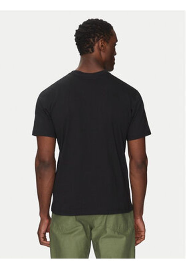 Champion T-Shirt 220761 Czarny Loose Fit. Kolor: czarny. Materiał: bawełna