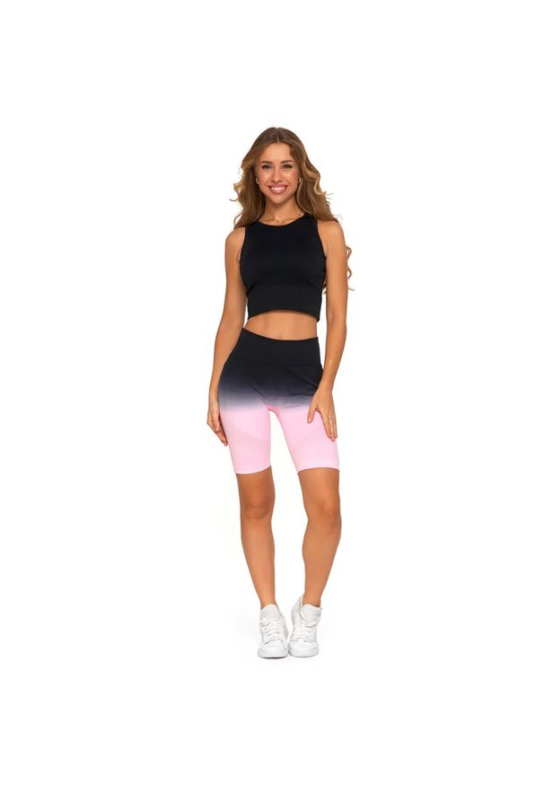 Czarny Sportowy Top Damski Moraj. Okazja: na co dzień. Kolor: czarny. Materiał: jeans, materiał, tkanina. Wzór: gładki. Styl: sportowy