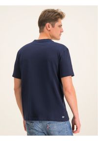 Lacoste T-Shirt TH7618 Granatowy Regular Fit. Kolor: niebieski. Materiał: bawełna #3