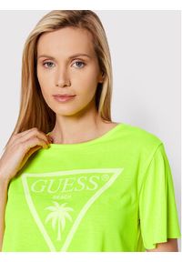 Guess T-Shirt E02I01 KB9I0 Zielony Regular Fit. Kolor: zielony. Materiał: syntetyk #3