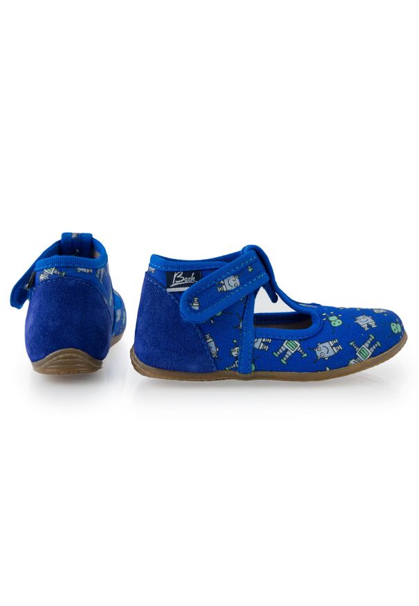 Buty do chodzenia dla dzieci Beck Boys Robot High Slippers. Kolor: niebieski. Sport: turystyka piesza