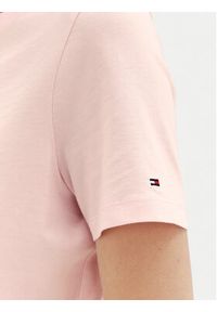 TOMMY HILFIGER - Tommy Hilfiger T-Shirt WW0WW45428 Różowy Regular Fit. Kolor: różowy. Materiał: bawełna #5