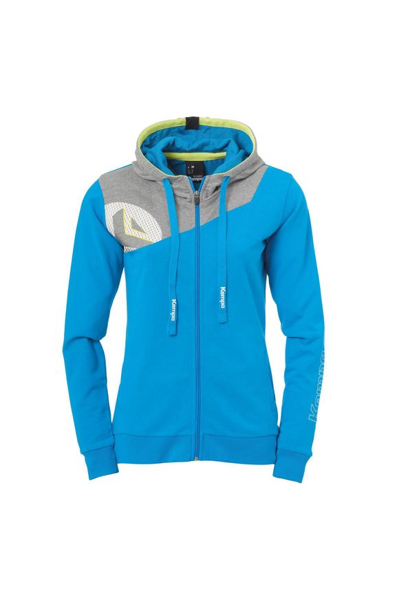 KEMPA - Damska kurtka z kapturem Kempa Core 2.0. Typ kołnierza: kaptur. Kolor: wielokolorowy, niebieski, szary. Sport: fitness, piłka ręczna