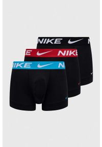 Nike bokserki 3-pack męskie kolor czarny. Kolor: czarny. Materiał: tkanina, skóra, włókno #1